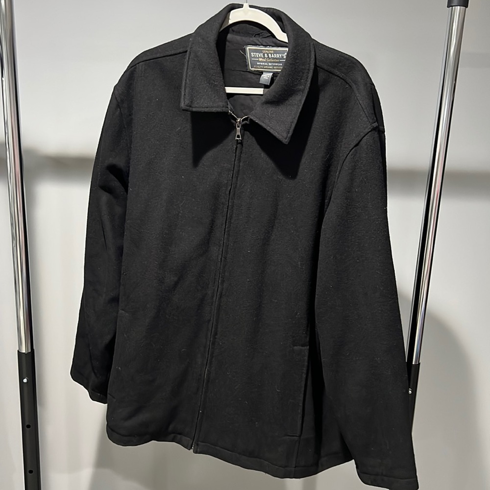 Steve and Barry Wool Zip up coat Size XXL